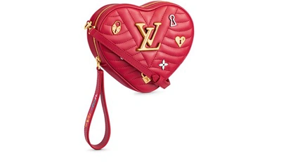 Shop Louis Vuitton New Wave Heart Bag In Red