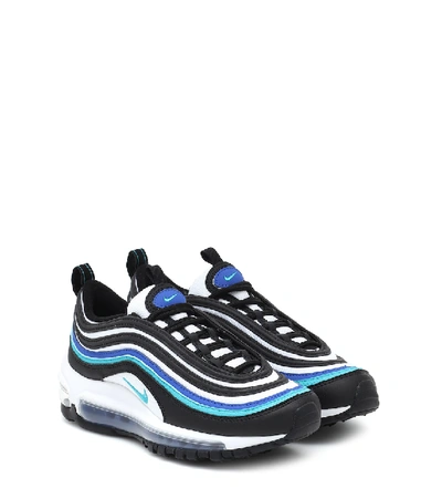 Shop Nike Air Max 97 Leather Sneakers In Black