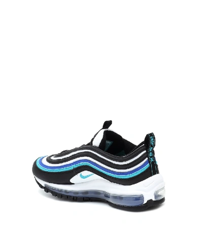Shop Nike Air Max 97 Leather Sneakers In Black