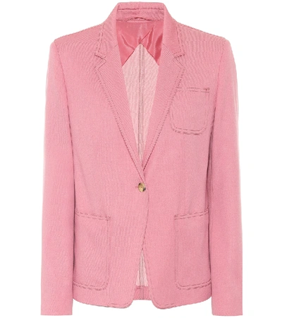 Shop Max Mara Berlina Wool Blazer In Pink