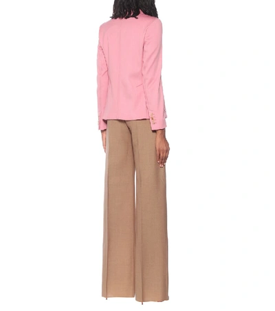 Shop Max Mara Berlina Wool Blazer In Pink