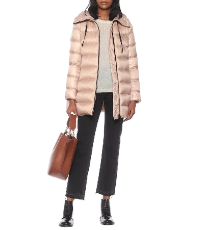 Shop Moncler Suyen Quilted Coat In Pink