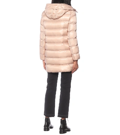 Shop Moncler Suyen Quilted Coat In Pink