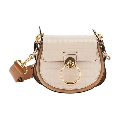 Shop Chloé Tess Small Bag In Cement Pink