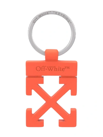 Shop Off-white Arrows Key Charm In Orange