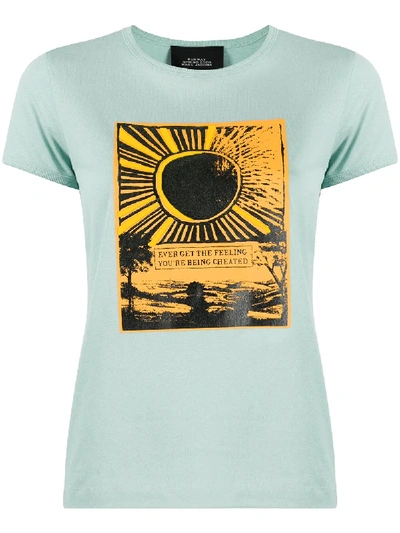Shop Marc Jacobs Sunrise Print T-shirt In Blue