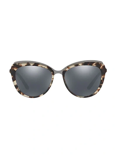 Shop Dolce & Gabbana Eternal 57mm Cat Eye Sunglasses In Dark Grey