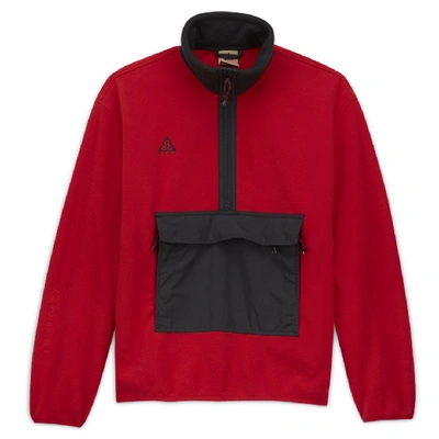 Shop Nike Acg Polar Men's 1/2-zip Anorak In Red