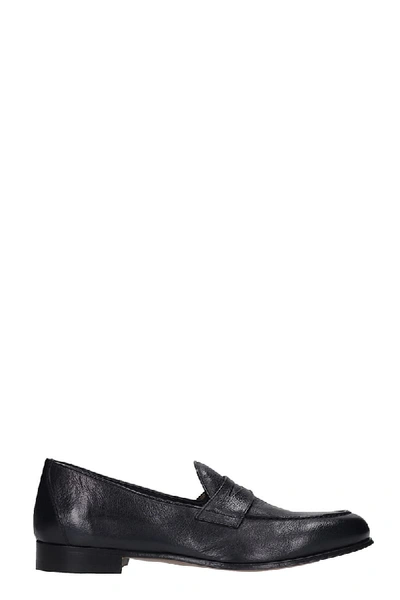 Shop J. Wilton Loafers In Black Leather