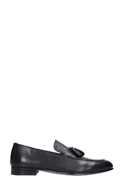 Shop J. Wilton Loafers In Black Leather
