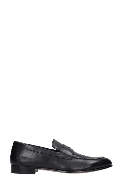 Shop J. Wilton Loafers In Black Leather