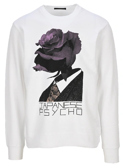 Shop Undercover Japanese Psycho Fleece In White