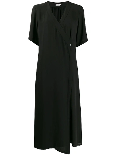Shop Filippa K Amalia Tie-waist Long Dress In Black