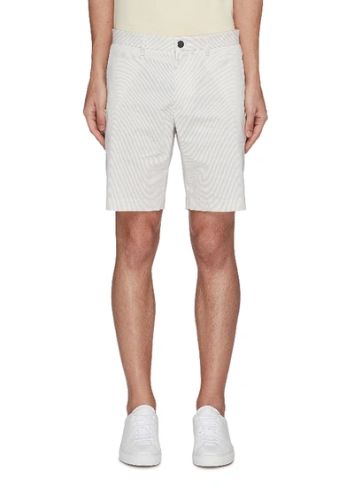 Shop Theory 'zaine' Stripe Chino Shorts In White