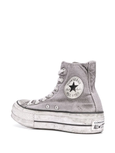 Shop Converse Chuck Taylor Platform Sneakers In Grey