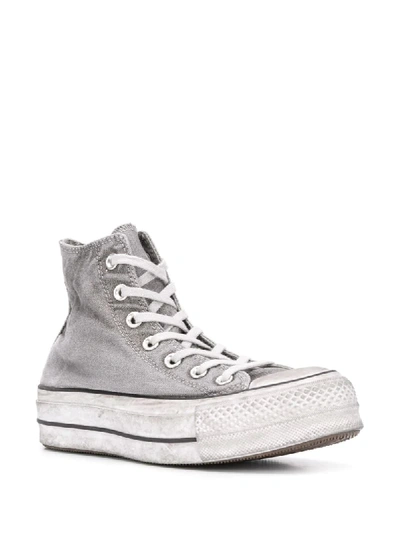 Shop Converse Chuck Taylor Platform Sneakers In Grey