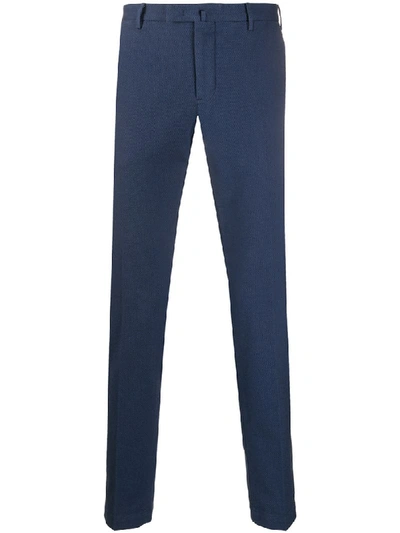 Shop Pt01 Slim-fit Tailored Trousers In Blue