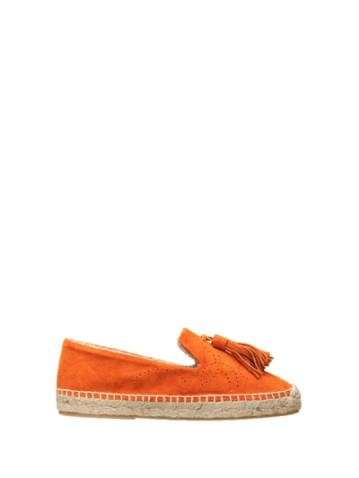 Shop Fratelli Rossetti Orange Espadrilles In Arancio