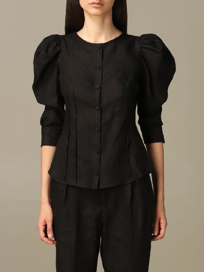 Shop L'autre Chose Lautre Chose Shirt Top Women Lautre Chose In Black