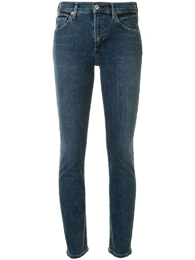 Shop Citizens Of Humanity Skyla Cigarette Jeans In Blue