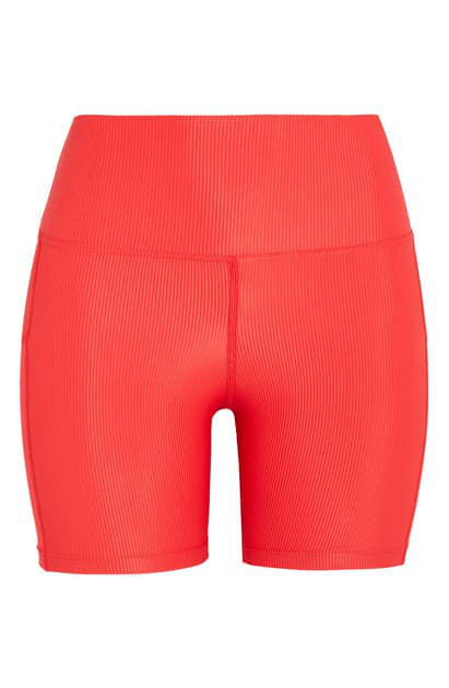 red bike shorts