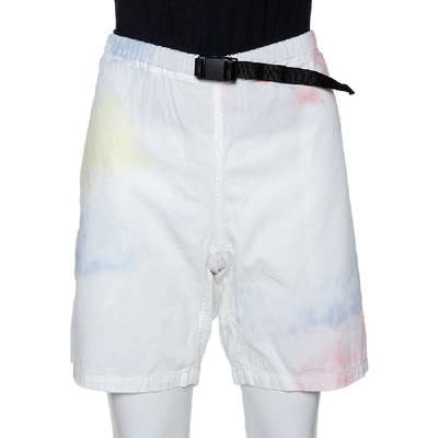 Pre-owned John Elliott Multicolor Ink Bloom Tie Dye Cotton Mountain Shorts S