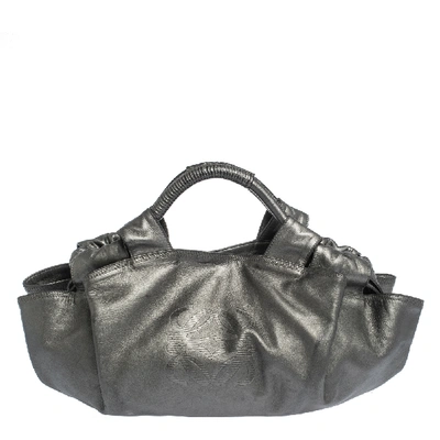 Pre-owned Loewe Metallic Nappa Leather Aire Hobo