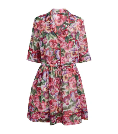 Shop Dolce & Gabbana Floral Voile Dress