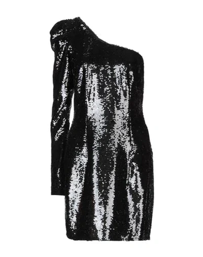 Shop Amen Woman Short Dress Black Size 8 Polyester, Elastane, Polystyrene