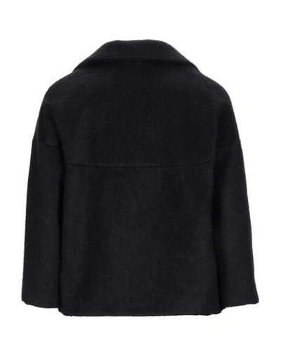 Shop Circolo 1901 Coat In Black