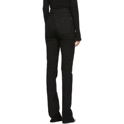 Shop Helmut Lang Black Femme Hi Bootcut Jeans