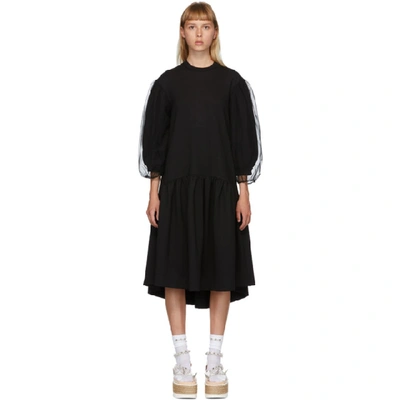 Shop Simone Rocha Black Puff Sleeve Dress