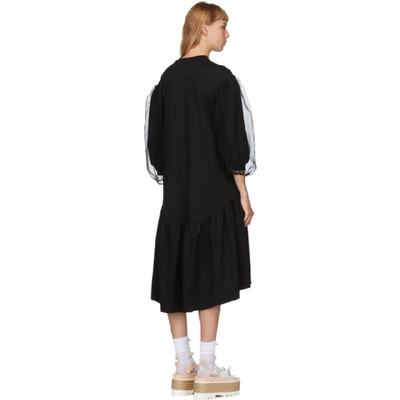 Shop Simone Rocha Black Puff Sleeve Dress