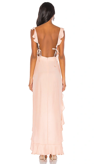 Shop Amanda Uprichard Chandelier Maxi Dress In Melon