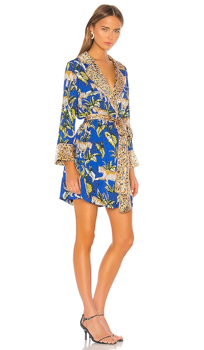 Shop Le Superbe Moonshadows Robe Dress In Roaming Leopards