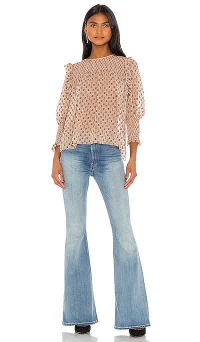 Shop Joie Jamila Top In Ginger & Caviar