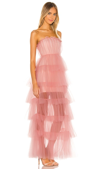 Lovers & Friends Bobbit Gown In Blush Pink