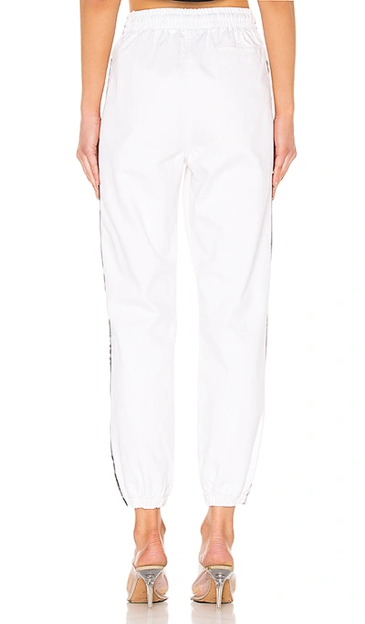 Shop Alexander Wang Track Pant In Optic White