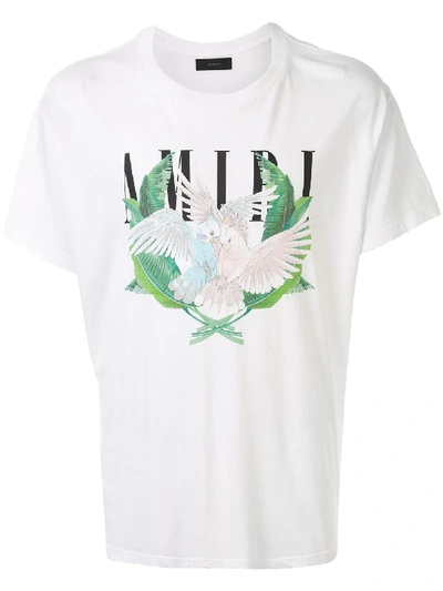 Shop Amiri Short Sleeved T-shirt In White