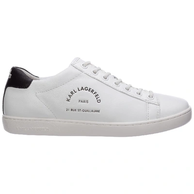 Shop Karl Lagerfeld Women's Shoes Leather Trainers Sneakers In White