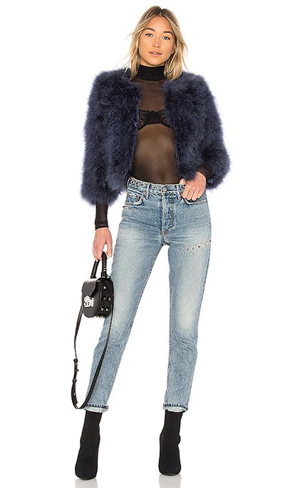 Shop Yumi Kim Away We Go Jacket In Navy Feather