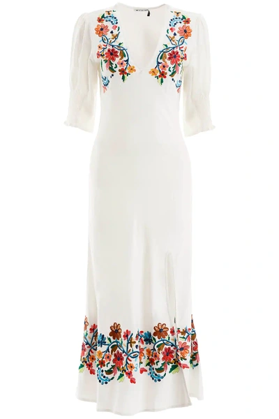 Shop Rixo London Carmen Long Dress In White