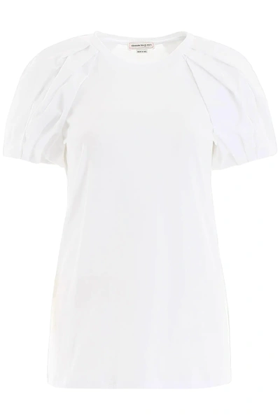 Shop Alexander Mcqueen Balloon Sleeves T-shirt In White