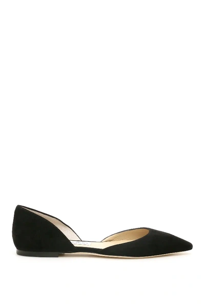 Shop Jimmy Choo Esther Ballet Flats In Black