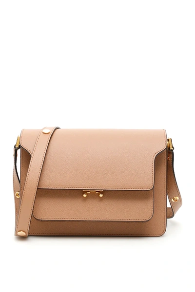 Shop Marni Trunk Bag In Pink,beige