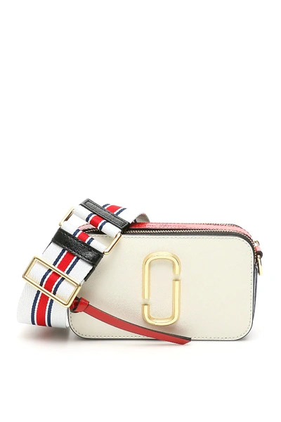 Shop Marc Jacobs The Snapshot Small Camera Bag In Beige,red,pink