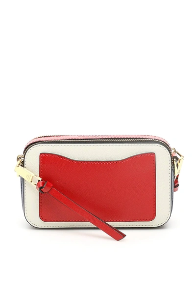 Shop Marc Jacobs The Snapshot Small Camera Bag In Beige,red,pink