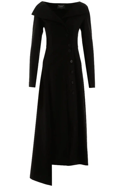 Shop A.w.a.k.e. Buttoned Dress In Black