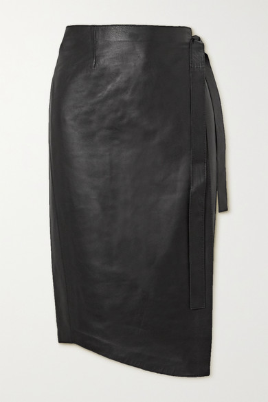 leather envelope skirt