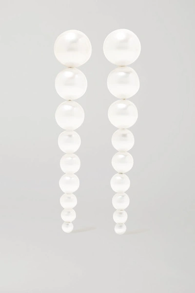 Shop Sophie Bille Brahe Sienna 14-karat Gold Pearl Earrings